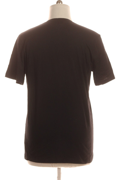 Jednoduché Pánské Tričko Kožešinové Černé Vel. XL