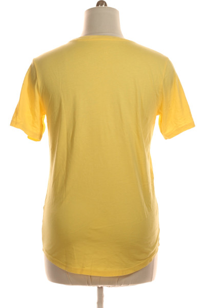Jednoduché Dámské Tričko Žluté CLOCKHOUSE Second hand Vel. XL