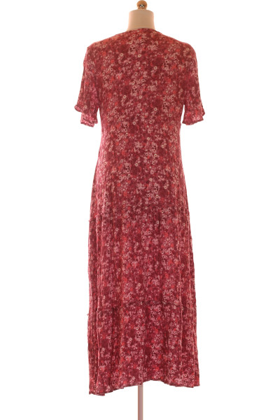  Šaty s Květinovým Potiskem Růžové Vel. 36