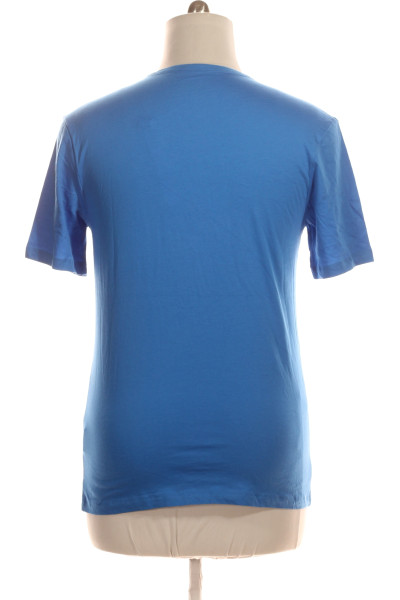Jednoduché Pánské Tričko Modré Hugo Boss Vel. L