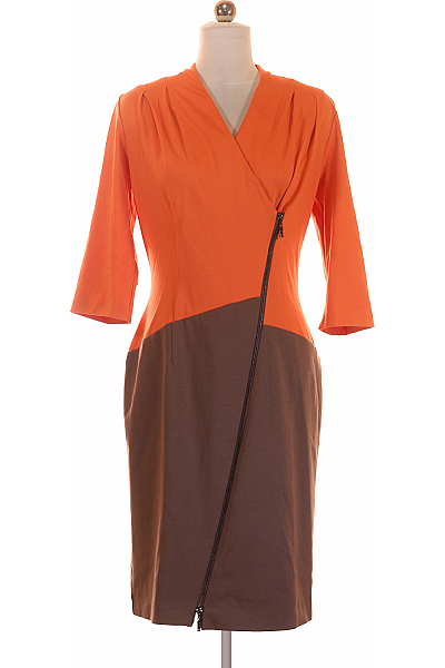 Pouzdrové šaty  Šaty Oranžové Vel. 42