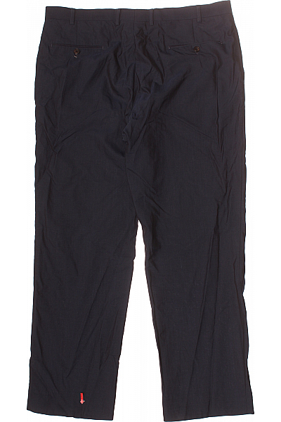 Pánské Kalhoty Vlněné Modré Marks & Spencer Vel. 38