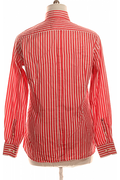 Vzorovaná Pánská Košile Červená GIORDANO Second hand Vel. 39/40