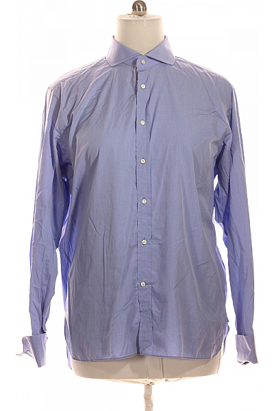 Pánská Košile Jednobarevná Modrá Ralph Lauren