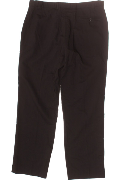 Pánské Kalhoty Vlněné Černé Marks & Spencer