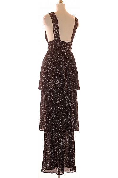  Šaty Z Chiffonu Černobílé Missguided Vel.  36