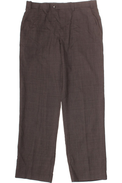 Společenské Pánské Kalhoty Vlněné Šedé Marks & Spencer