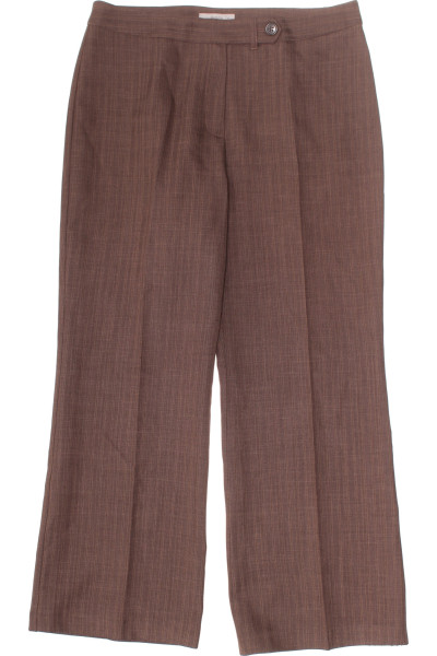 Společenské Dámské Kalhoty Hnědé Marks & Spencer Vel.  40