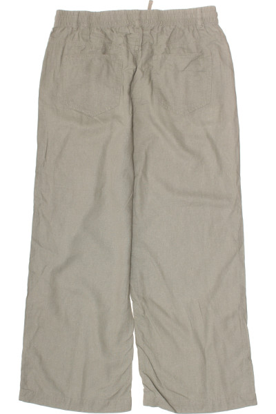 Dámské Kalhoty Letní Lněné Zelené Marks & Spencer Vel. 44