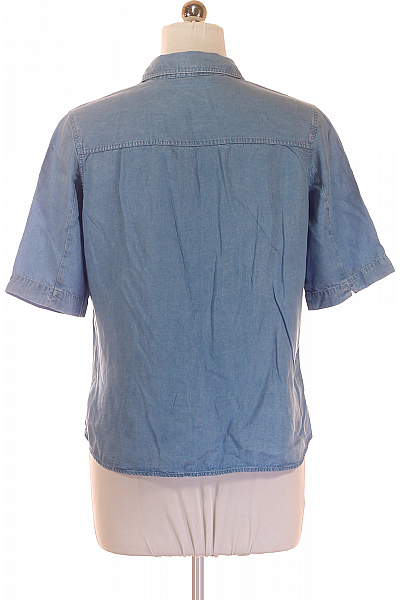Riflová Dámská Košile Modrá Marks & Spencer Vel.  42