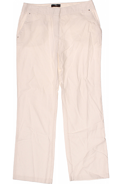 Dámské Kalhoty Lněné Bílé