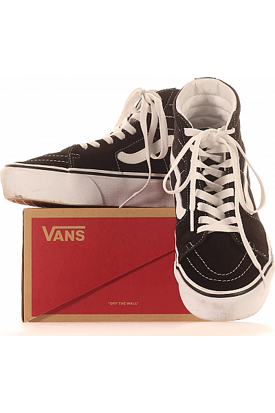 Dámské Boty Kožené Černé Vans Second hand