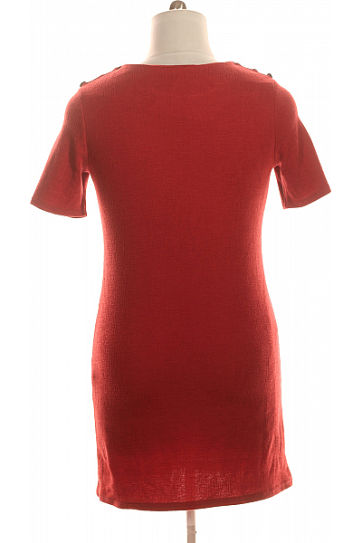  Šaty Pletené Červené Vel.  40