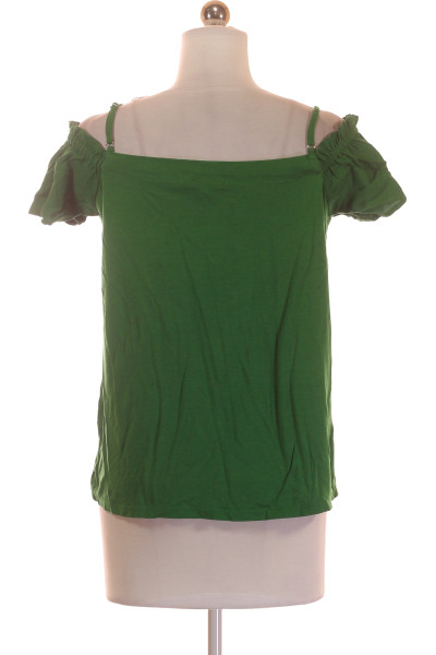 Jednoduché Dámské Tričko Zelené Massimo Dutti Vel.  M