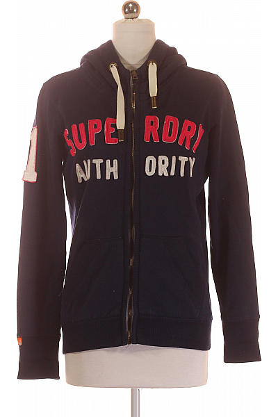 Dámská Mikina Rozepínací Modrá SUPERDRY Vel. S