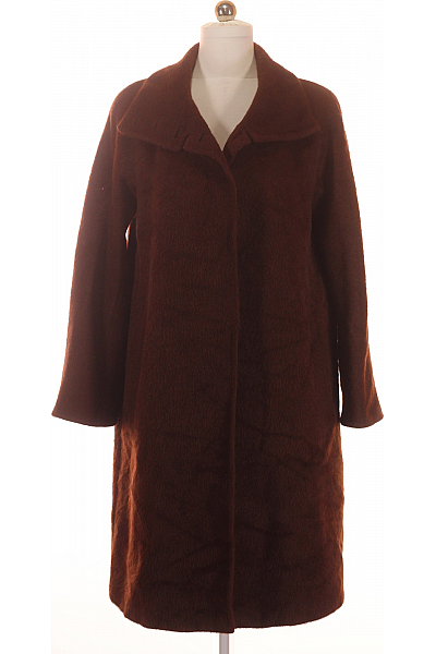 Max Mara Dámský Dlouhý Kabát Alpacový Hnědý Vel. 40