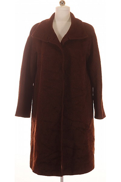 Max Mara Dámský Dlouhý Kabát Alpacový Hnědý Vel. 40