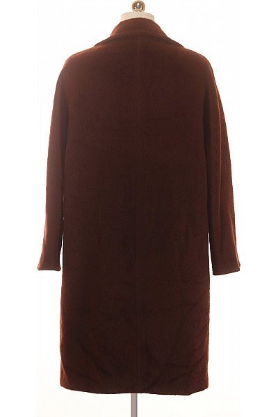 Max Mara Dámský Dlouhý Kabát Alpacový Hnědý Vel. 40