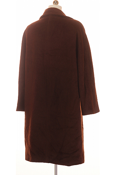 Max Mara Dámský Dlouhý Kabát Alpacový Hnědý Vel. 40