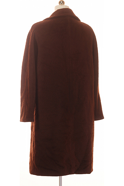 Max Mara Dámský Dlouhý Kabát Alpacový Hnědý Vel. 40