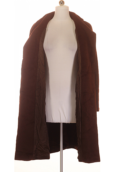 Max Mara Dámský Dlouhý Kabát Alpacový Hnědý Vel. 40