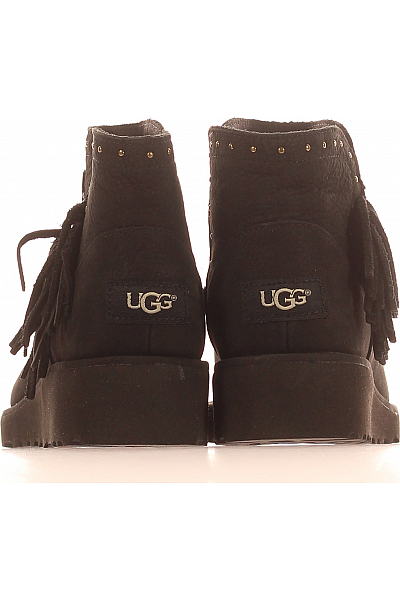 Dámské Boty Kožené Černé UGG Vel.  38