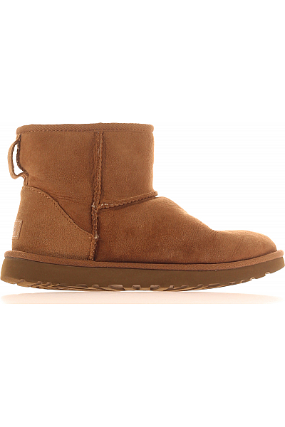 Dámské Boty Kožené Hnědé UGG Second Hand Vel.  39