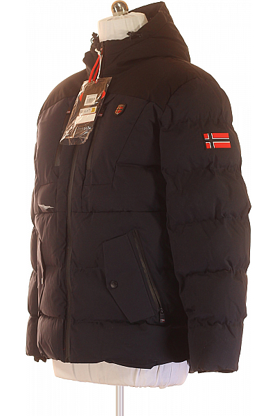 Pánská Bunda Černá Geographical Norway Vel. L