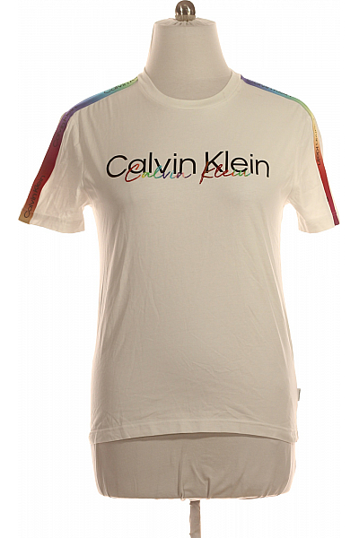 Calvin Klein Pánské Tričko Bílé Second Hand Vel. L