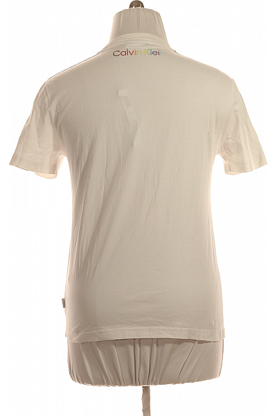 Calvin Klein Pánské Tričko Bílé Second hand Vel. L