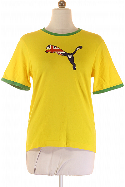 Sportovní Pánské Tričko Oranžové Puma Second Hand Vel. S