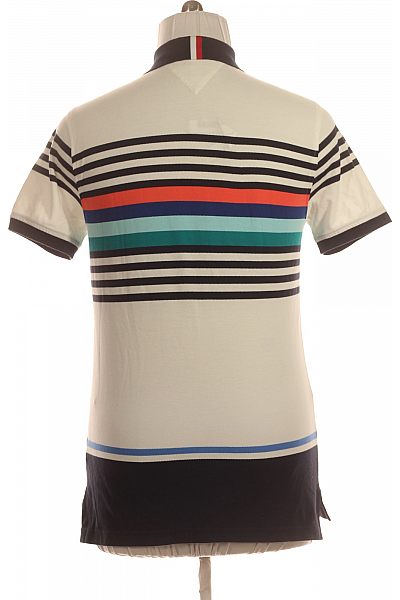 TOMMY HILFIGER Pánské Tričko s Límečkem Barevné Vel. M