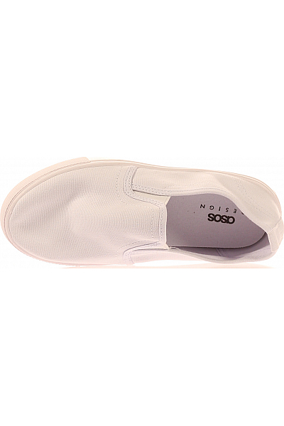 Dámské Slip On Boty Bílé Asos Vel.  36