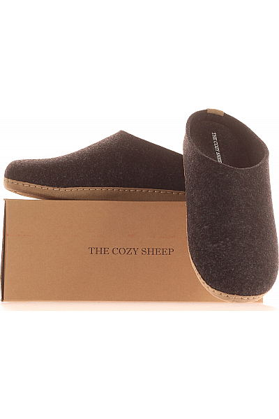 Pánské Domácí Boty Černé THE COZY SHEEP Vel. 44