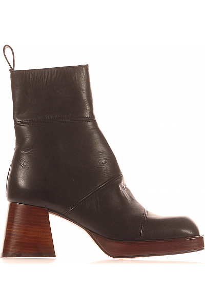 Asos Dámské Boty Kožené Černé