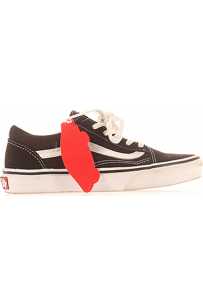 Dětské Chlapci Boty Koženkový Černý Vans Vel.  33