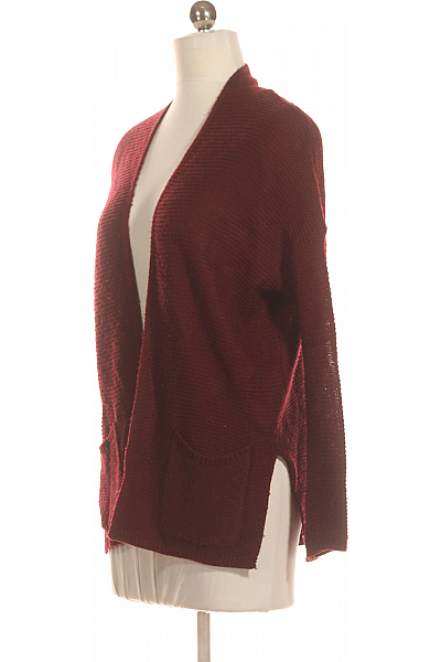 Dámský Cardigan Vínový PULL&BEAR Vel. S