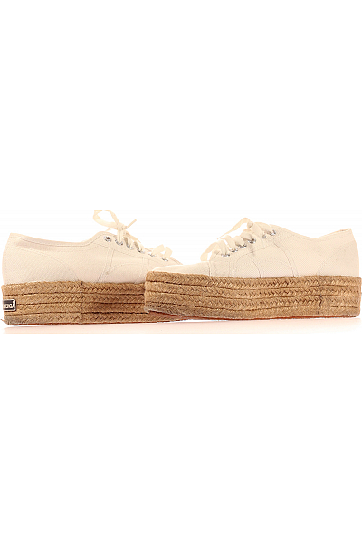 Dámské Espadrilky Bílé Superga Vel. 39 1/2