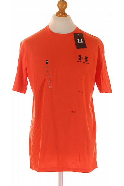 Sportovní Pánské Tričko Oranžové UNDER ARMOUR Vel. L