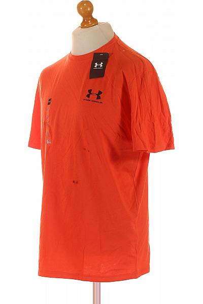 Sportovní Pánské Tričko Oranžové UNDER ARMOUR Vel. L