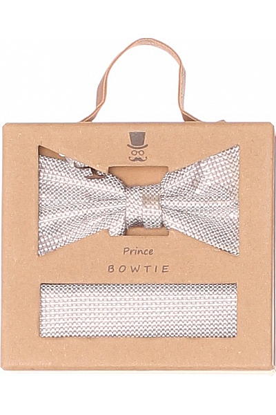 Kravata Hedvábné Šedé Prince Bowtie Outlet