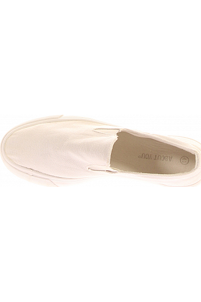 Dámské Slip On Boty Bílé Vel. 41