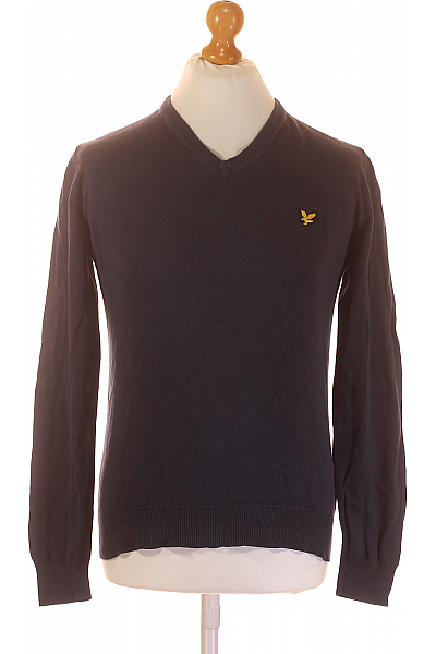 Pánský Svetr Modrý Lyle & Scott Vel. M