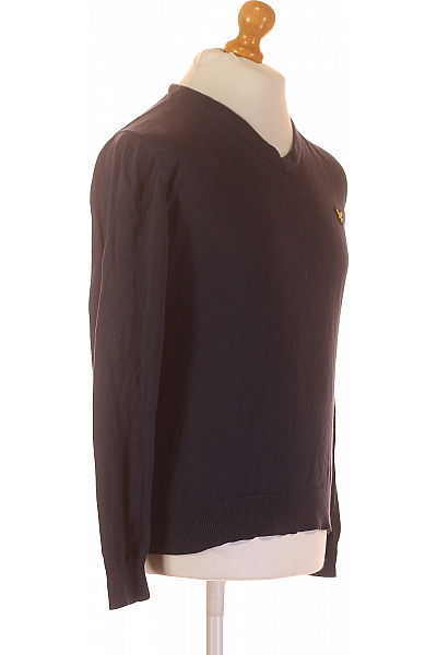 Pánský Svetr Modrý Lyle & Scott Vel. M