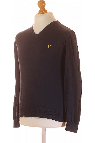 Pánský Svetr Modrý Lyle & Scott Vel. M