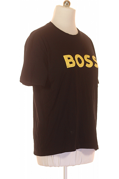 Pánské Tričko Černé Hugo Boss Second hand Vel. XL