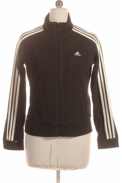 Dámská Mikina Rozepínací Černá ADIDAS Second Hand Vel.  42