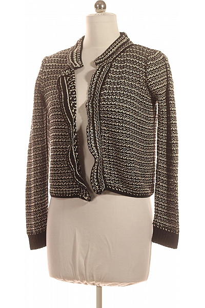 Dámský Cardigan Černobílý CAMAIEU Second hand Vel. M