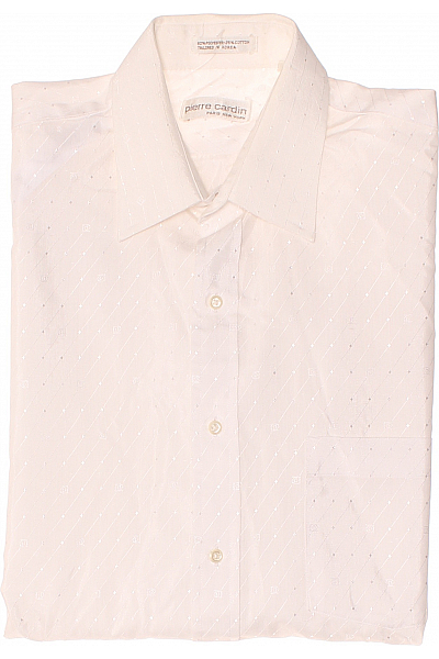 Pánská Košile Bílá PIERRE CARDIN Second Hand Vel. 32/33