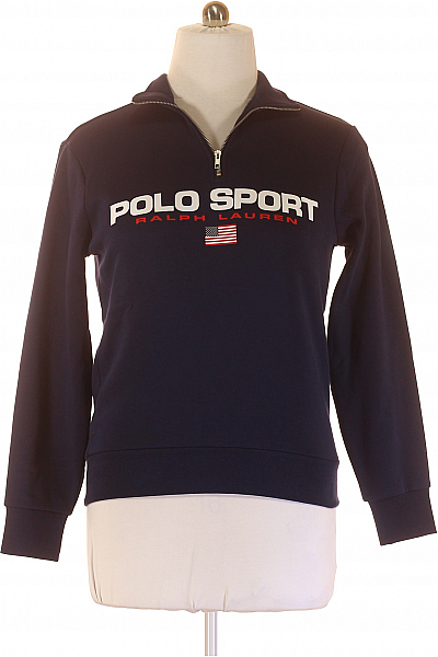 Pánská Mikina Bez Zapínání Modrá Ralph Lauren Vel. S